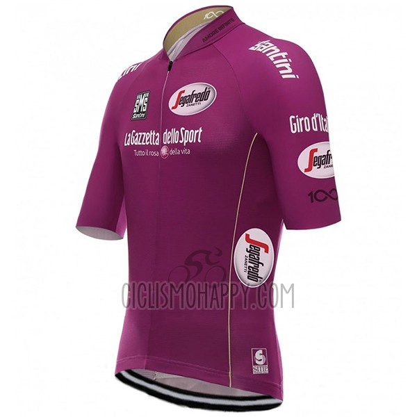 Giro D'italy Cycling Jersey Bib Short 2017 Men Short Sleeve Fuchsia